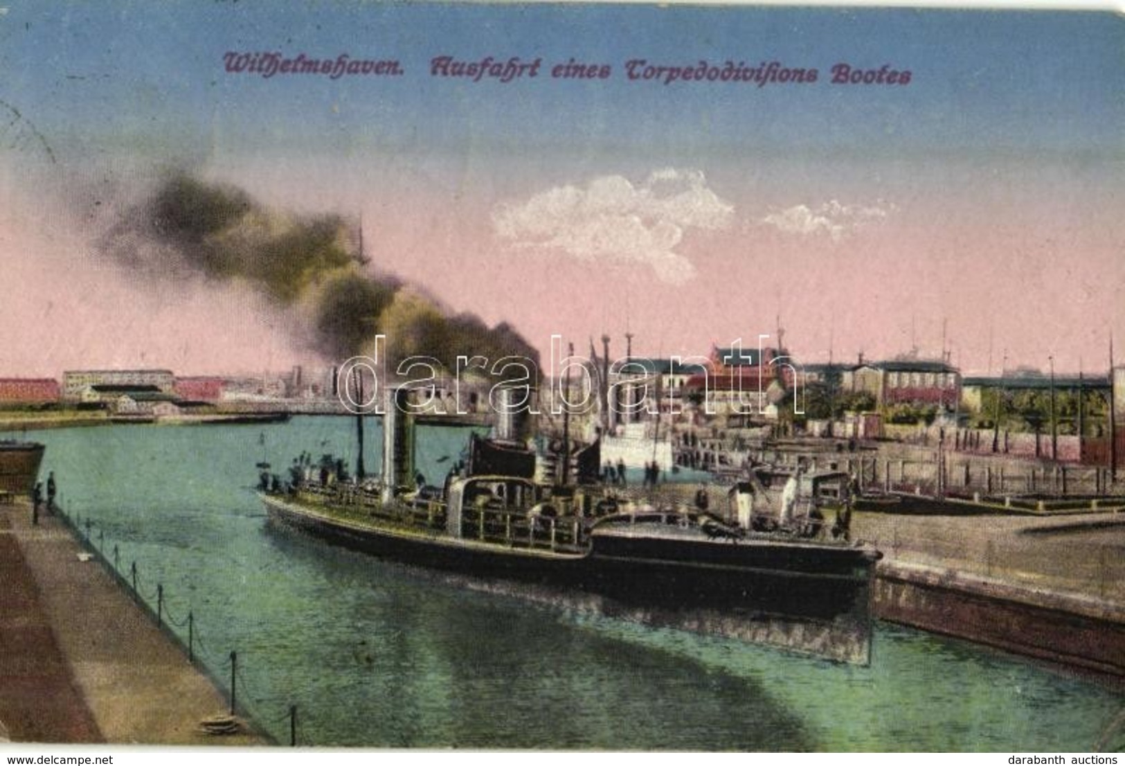 T2/T3 Wilhelmshaven, Ausfahrt Eines Torpedodivisions Bootes / WWI German Imperial Navy (Kaiserliche Marine), Wilhelmshav - Sin Clasificación