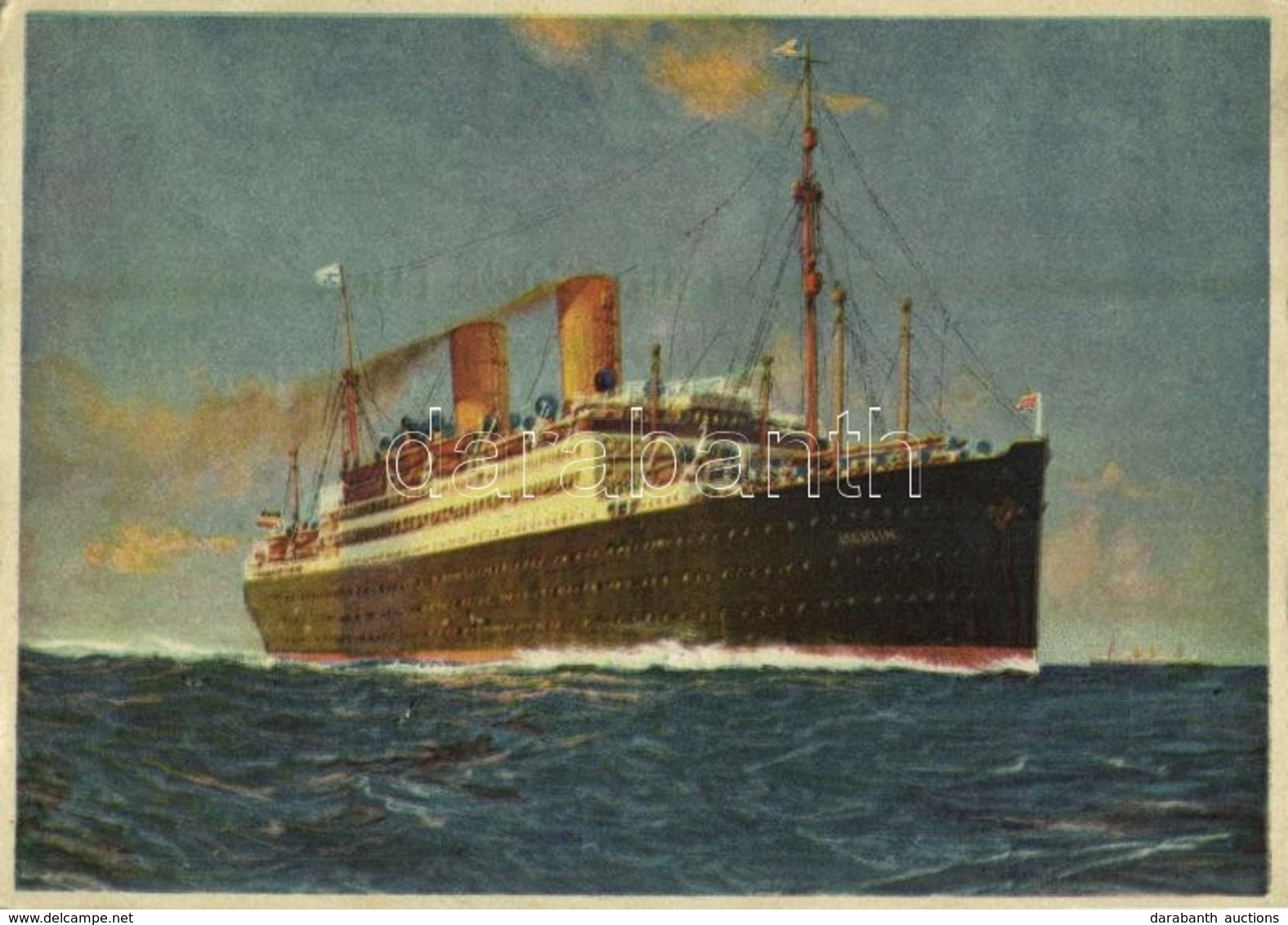 * T2/T3 SS Berlin German Express Passenger Liner Of Norddeutscher Lloyd (later Auxiliary Cruiser Of The Kaiserliche Mari - Sin Clasificación