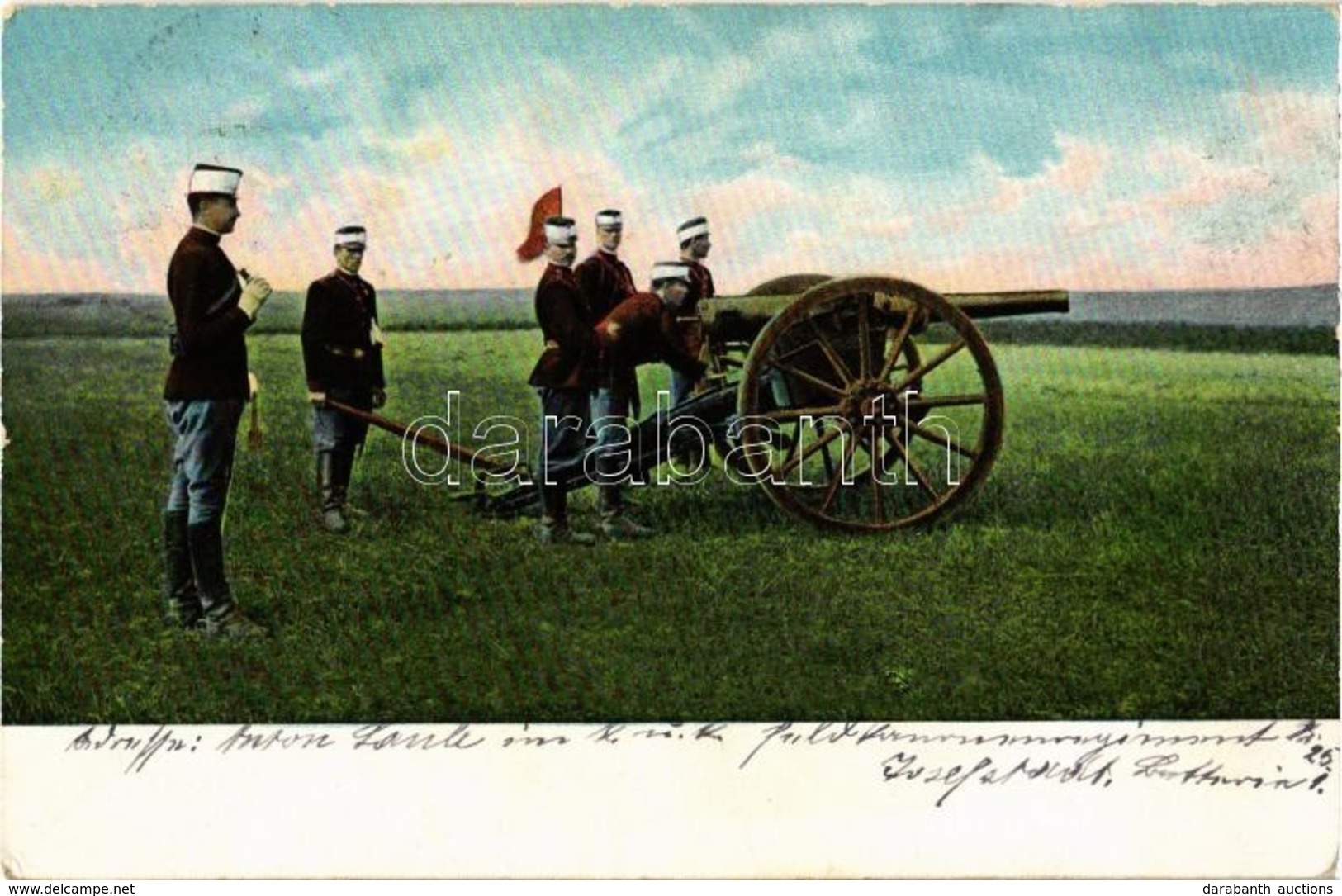 T2 Series 925. Österr. Militär 26. / K.u.k. Military, Soldiers Field Training, Artillery With Cannon - Sin Clasificación