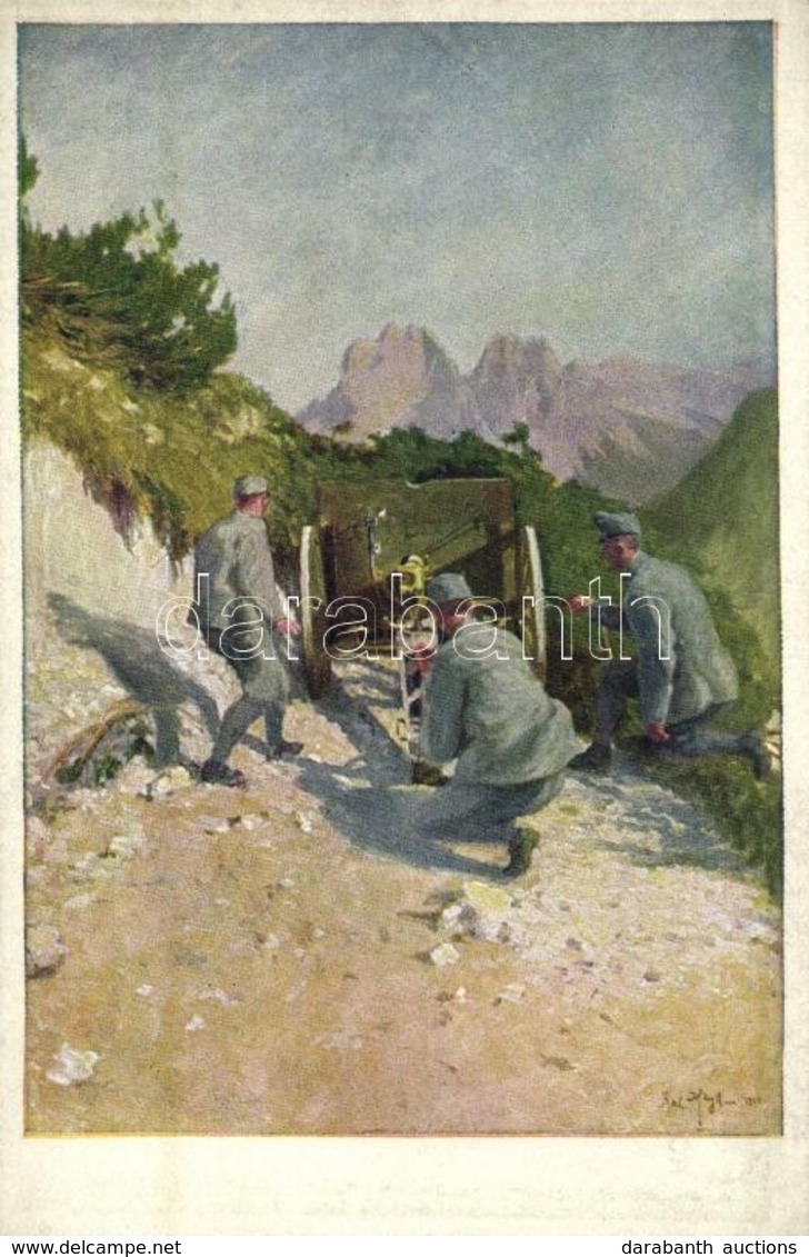 ** T2 Geschützstand. Kriegshilfsbüro Nr. 504. / WWI Austro-Hungarian K.u.K. Military, Gun Emplacement, Artillery, Artist - Sin Clasificación