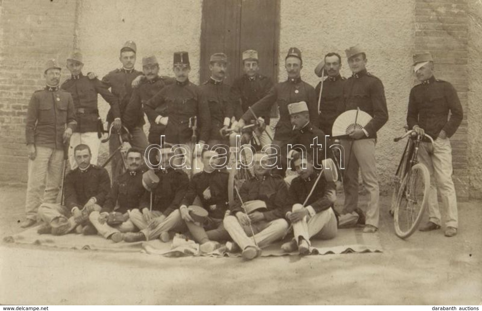 * T2/T3 1903 Osztrák-magyar Kerékpáros Katonai Egység / K.u.K. (Austro-Hungarian) Military, Soldiers With Bicycles. Phot - Sin Clasificación