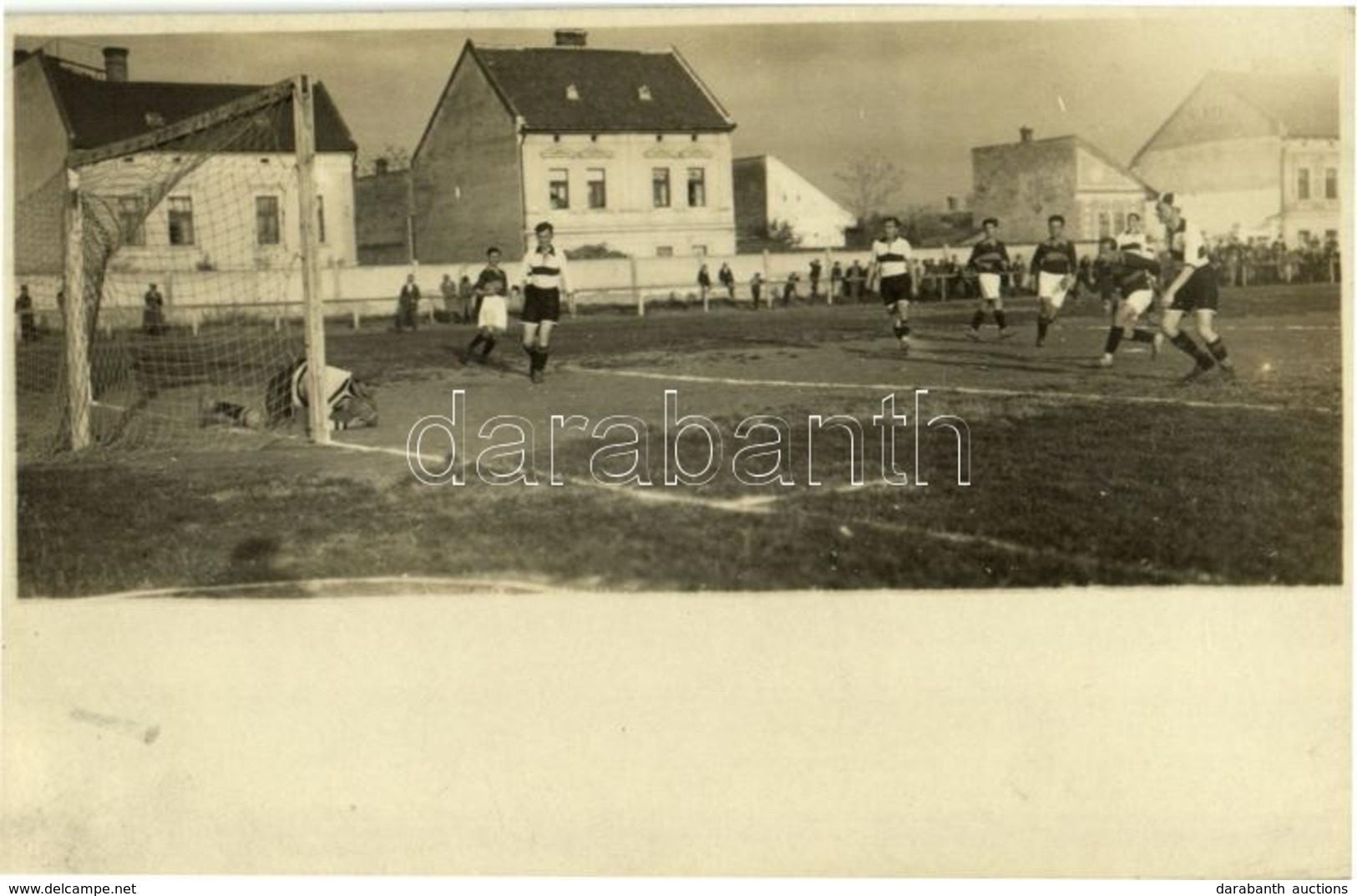 * T2/T3 1925 Szegedi Focicsapat (?), Labdarúgók, Meccs  / Hungarian Football Team, Football Players, Match. Photo - Ohne Zuordnung