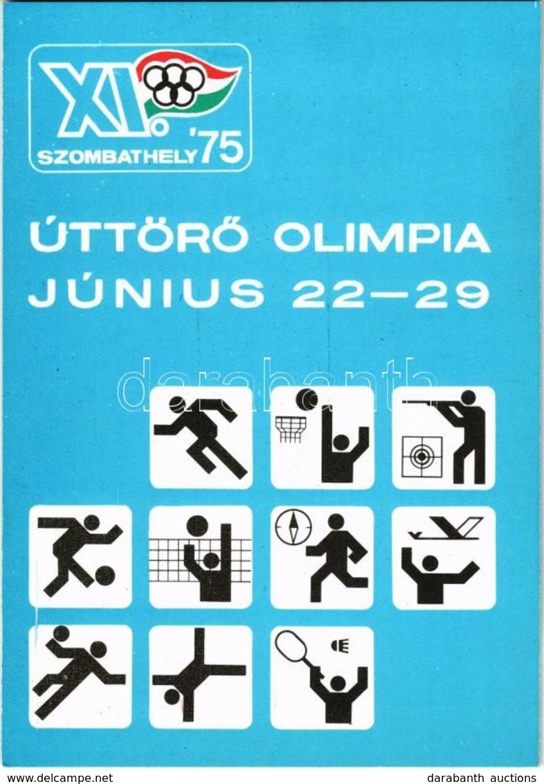 * T1/T2 1975 Szombathely, XI. Úttörő Olimpia / 11th Olympic Games Of The Hungarian Pioneer Movement. So. Stpl - Sin Clasificación