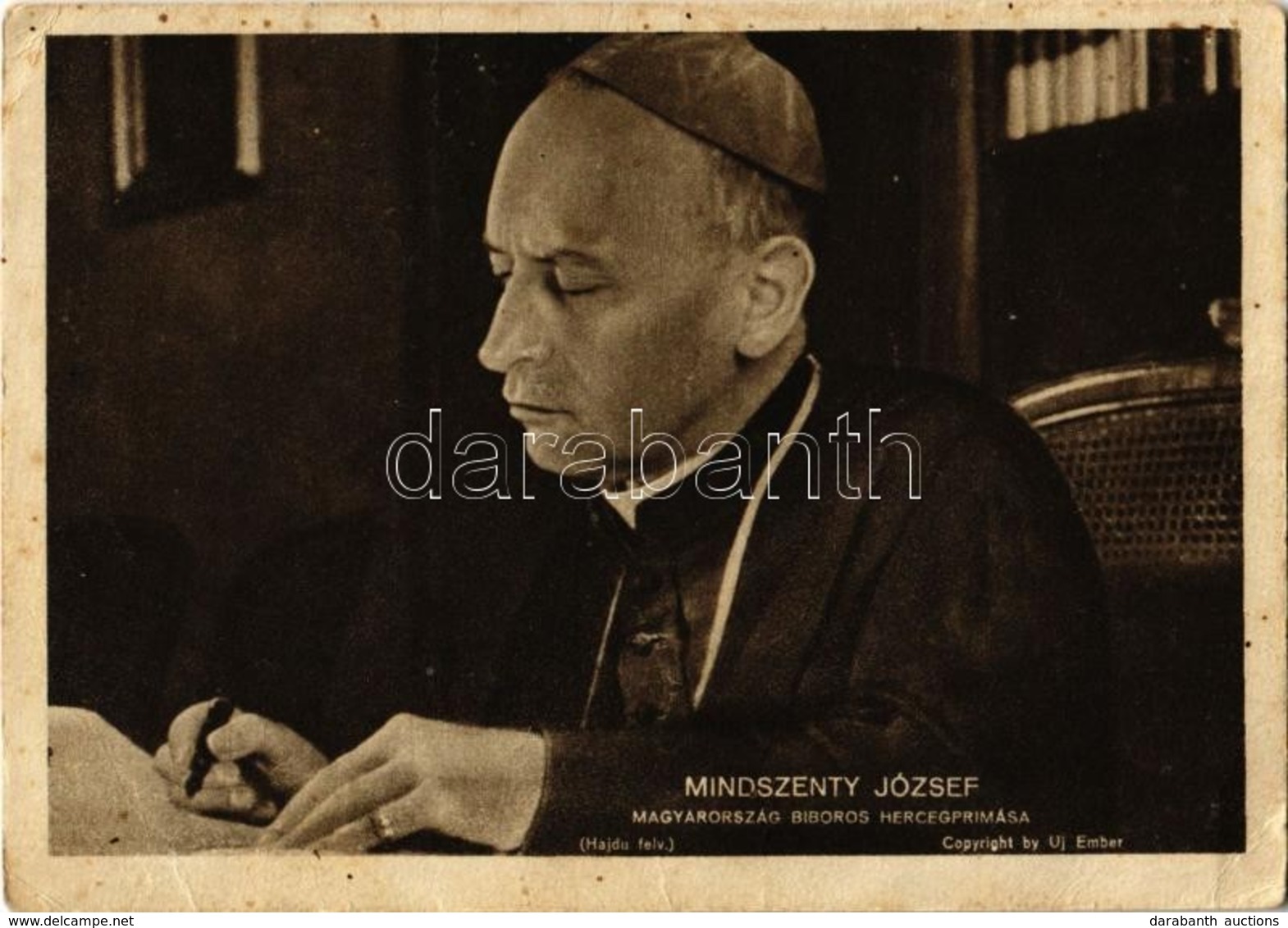 T2/T3 Mindszenty József Bíboros és Hercegprímás. Hajdú Felvétele / Hungarian Prince Primate, Archbishop Of Esztergom, Ca - Sin Clasificación