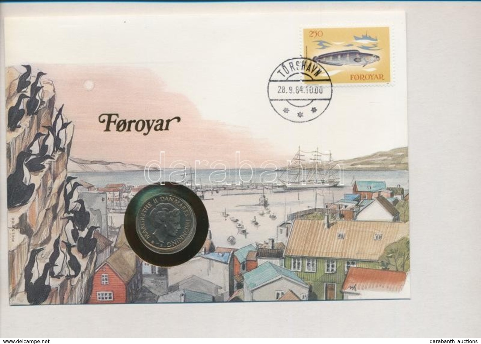 Feröer-szigetek 1982. 1Kr, Felbélyegzett Borítékban, Bélyegzéssel, Német Nyelvű Leírással T:1 Patina
Faeroe Islands 1982 - Sin Clasificación