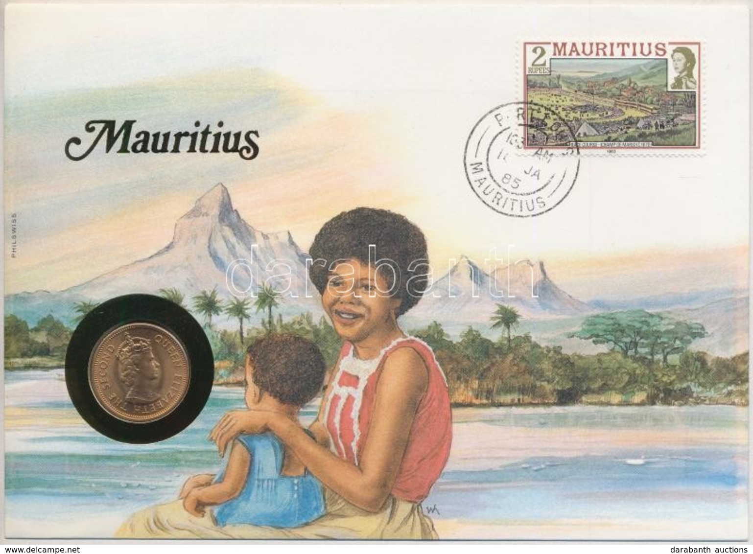 Mauritius 1975. 2c, Felbélyegzett Borítékban, Bélyegzéssel, Német Nyelvű Leírással T:1 Patina
Mauritius 1975. 2 Cents In - Sin Clasificación