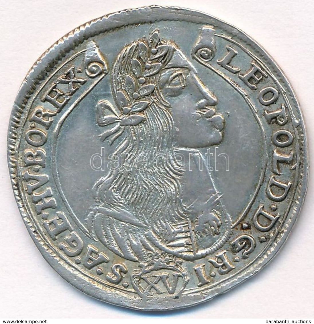 1675K-B 15kr Ag 'I. Lipót' (6,40g) T:2 Ph. Kissé Hullámos
Hungary 1675K-B 15 Kreuzer Ag 'Leopold I' (6,40g) C:XF Edge Er - Sin Clasificación