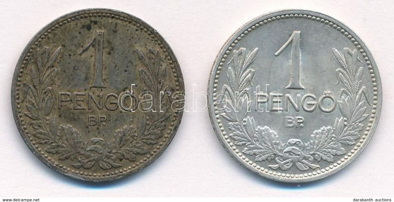 1927. 1P Ag (2x) T:1- Patina Adamo P6 - Sin Clasificación