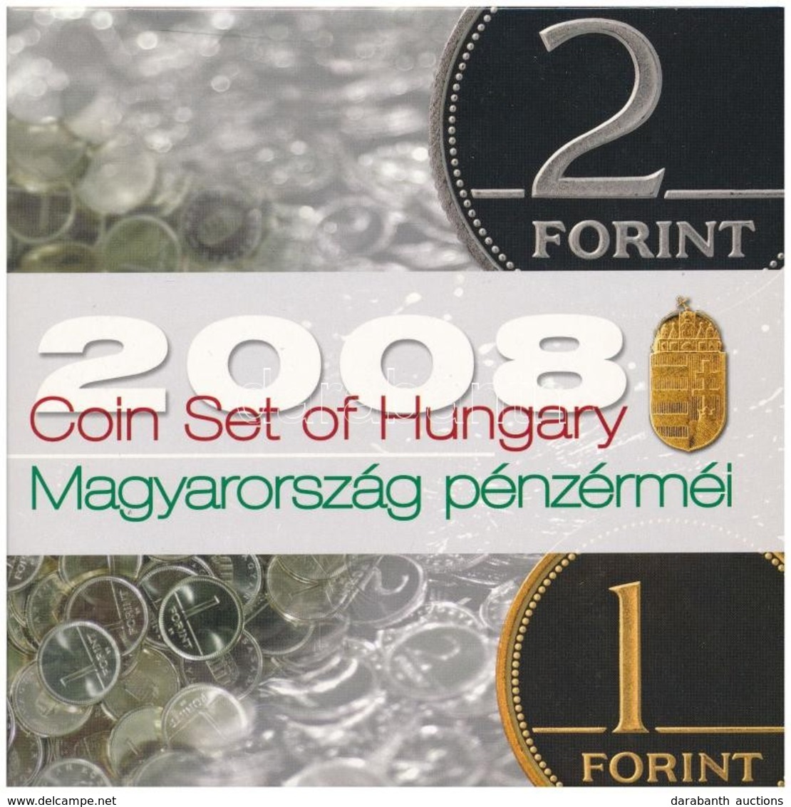 2008. 1Ft-100Ft (7xklf) Darabos Forgalmi Sor 'Búcsú Az Egy- és Kétforintostól' Dísztokos Szettben 'Magyarország Pénzérmé - Sin Clasificación