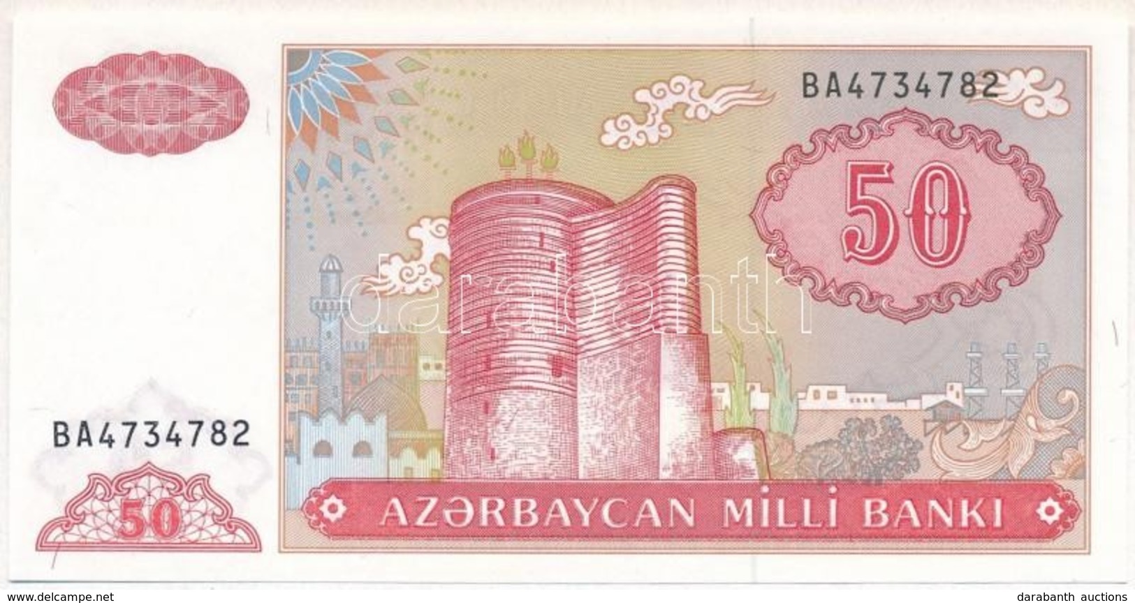 Azerbajdzsán 1993. 50M T:I
Azerbaijan 1993. 50 Manat C:UNC
Krause 17.b - Unclassified