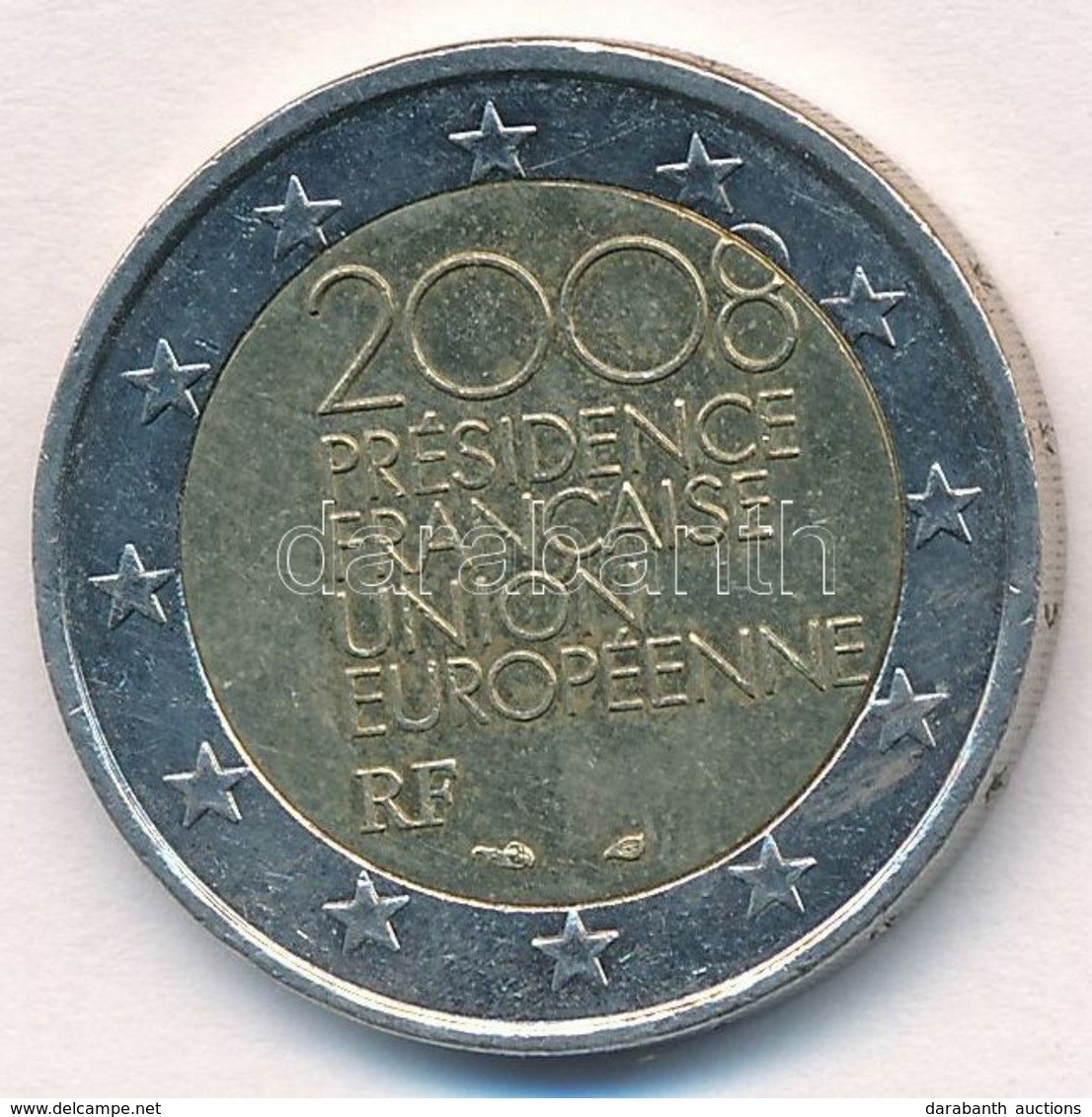 Franciaország 2008. 2E Bimetál 'Európai Uniós Elnökség' T:1- Kis Ph.
France 2008. 2 Euro Bi-Metallic 'European Union Pre - Sin Clasificación