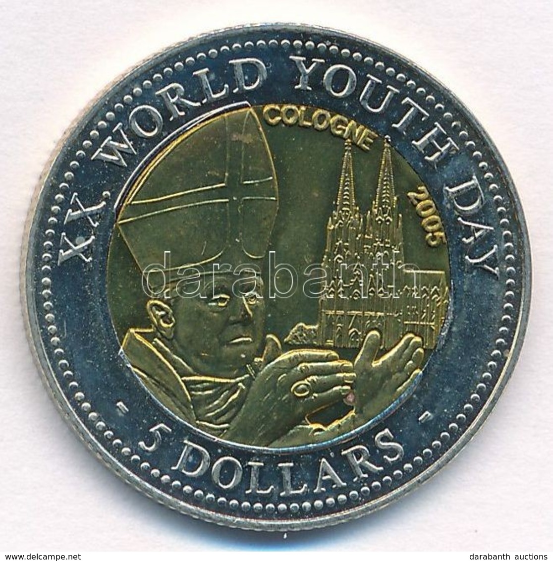 Libéria 2005. 5$ Bimetál 'XX. World Youth Day - Cologne 2005'T:1
Liberia 2005. 5 Dollars Bi-Metallic 'XX. World Youth Da - Sin Clasificación