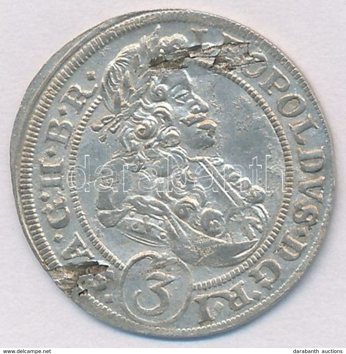 Német Államok/Szilézia 1698CB 3kr Ag 'I. Lipót' T:2,2- ü.
German States/Silesia 1698CB 3 Kreuzer Ag 'Leopold I' C:XF,VF  - Sin Clasificación