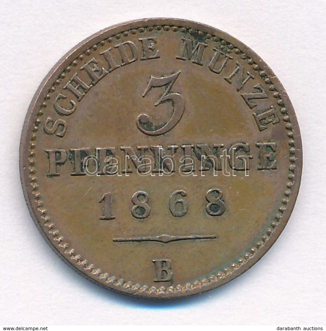 Német Államok / Poroszország 1868B 3pf Cu T:1-,2
German States / Prussia 1868B 3 Pfennig Cu C:AU,XF
Krause KM#482 - Sin Clasificación