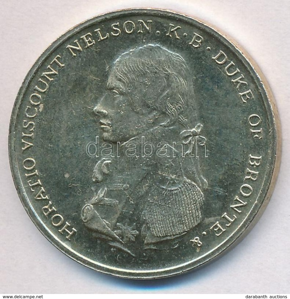 Nagy-Britannia DN 'Horatio Nelson / Trafalgar 1805. Okt. 21.' Fém Emlékérem (32mm) T:2
Great-Britain ND 'Horatio Nelson  - Unclassified