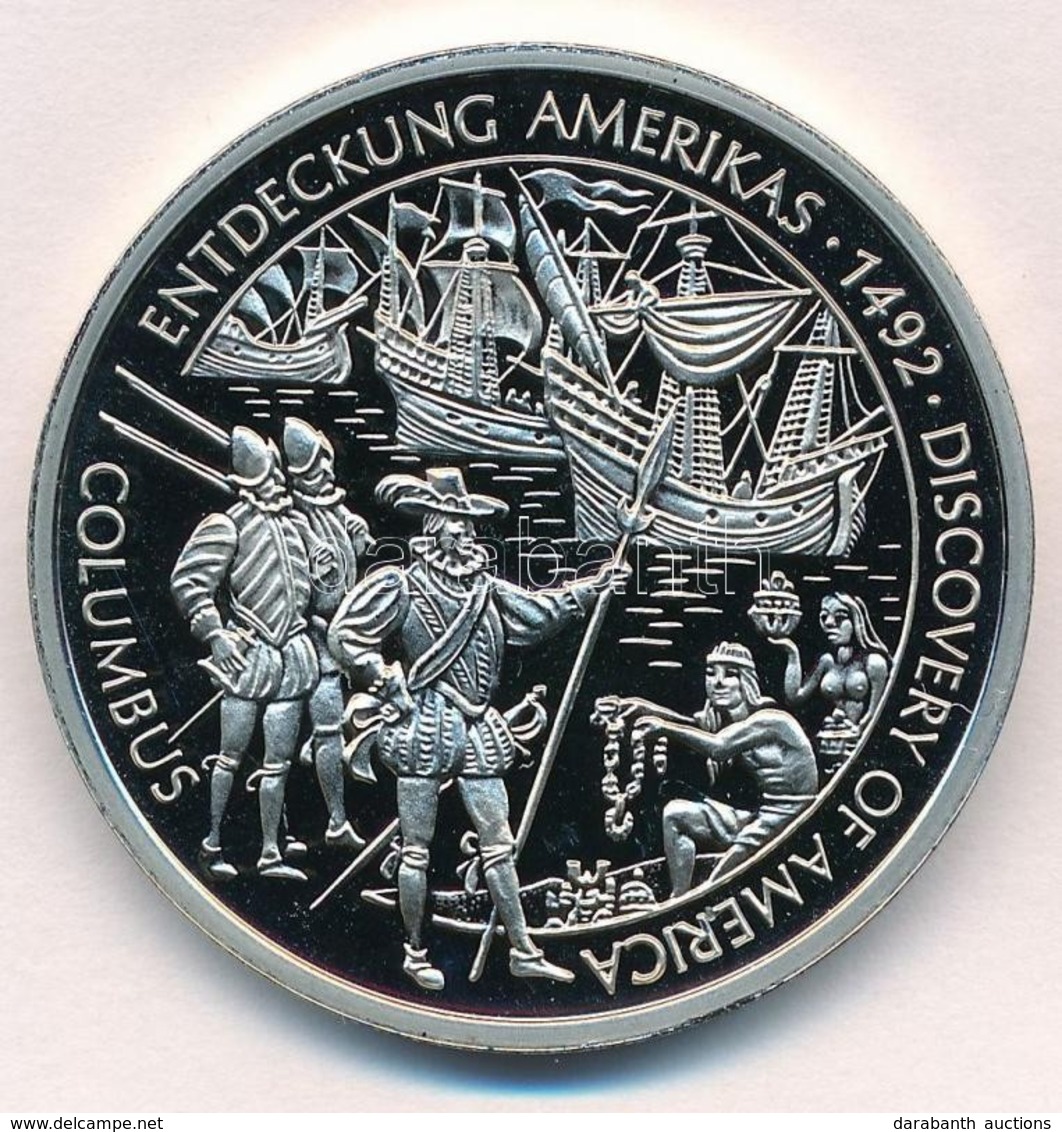 Németország 2000. 'Világkrónika / Kolumbusz 1492. Amerika Felfedezése' CuNi Emlékérem (38mm) T:PP
GErmany 2000. 'Chronic - Unclassified