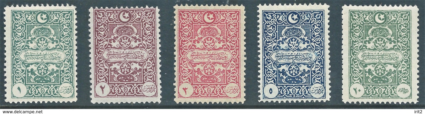 Turchia Turkey  Republic 1922, GENOA PRINTING POSTAGE DUE STAMPS Taxe Fisca,Track Hinged,Gum - Strafport