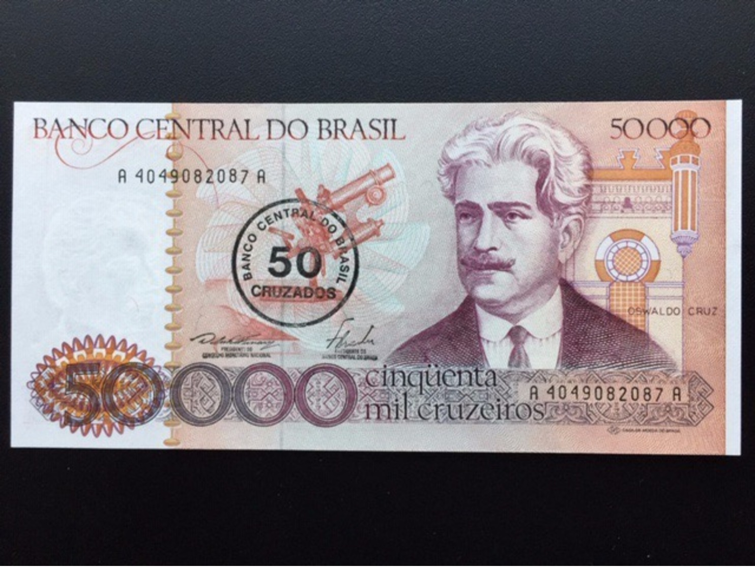 BRAZIL P207 50 On 50000 CRUZADOS 1986 UNC - Brazilië