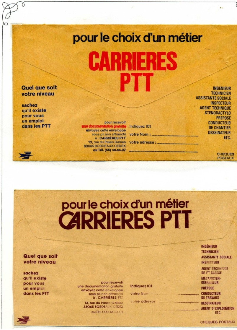 PUBLICITES / Env de la Poste, années 1920 & 1980, Bel ensemble à poursuivre TTB  :