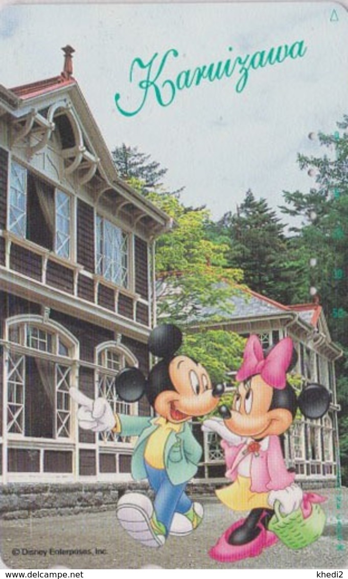 Télécarte Japon / 110-178884 - DISNEY  - Série Voyage N° 11 - KARIUZAWA - MICKEY & MINNIE - Japan Phonecard - Disney