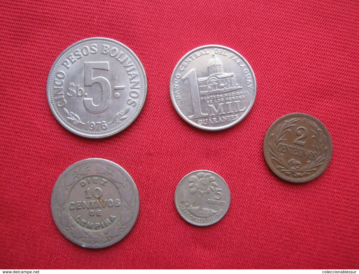 Lote 5 Monedas Americanas Diferentes (C1) - Kilowaar - Munten