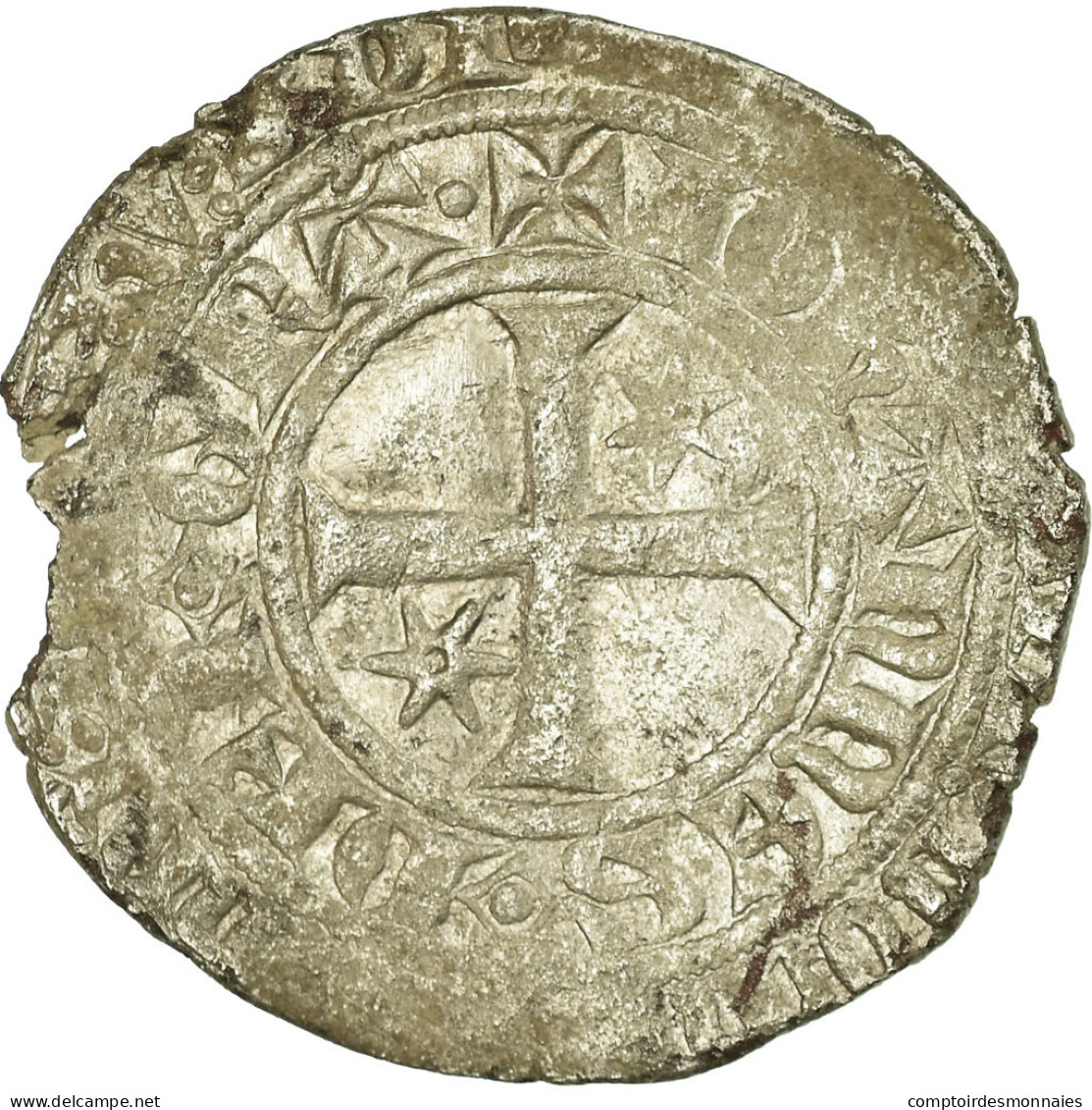 Monnaie, France, Jean II Le Bon, Gros à L’étoile, 1360, TB+, Billon - 1350-1364 John II The Good