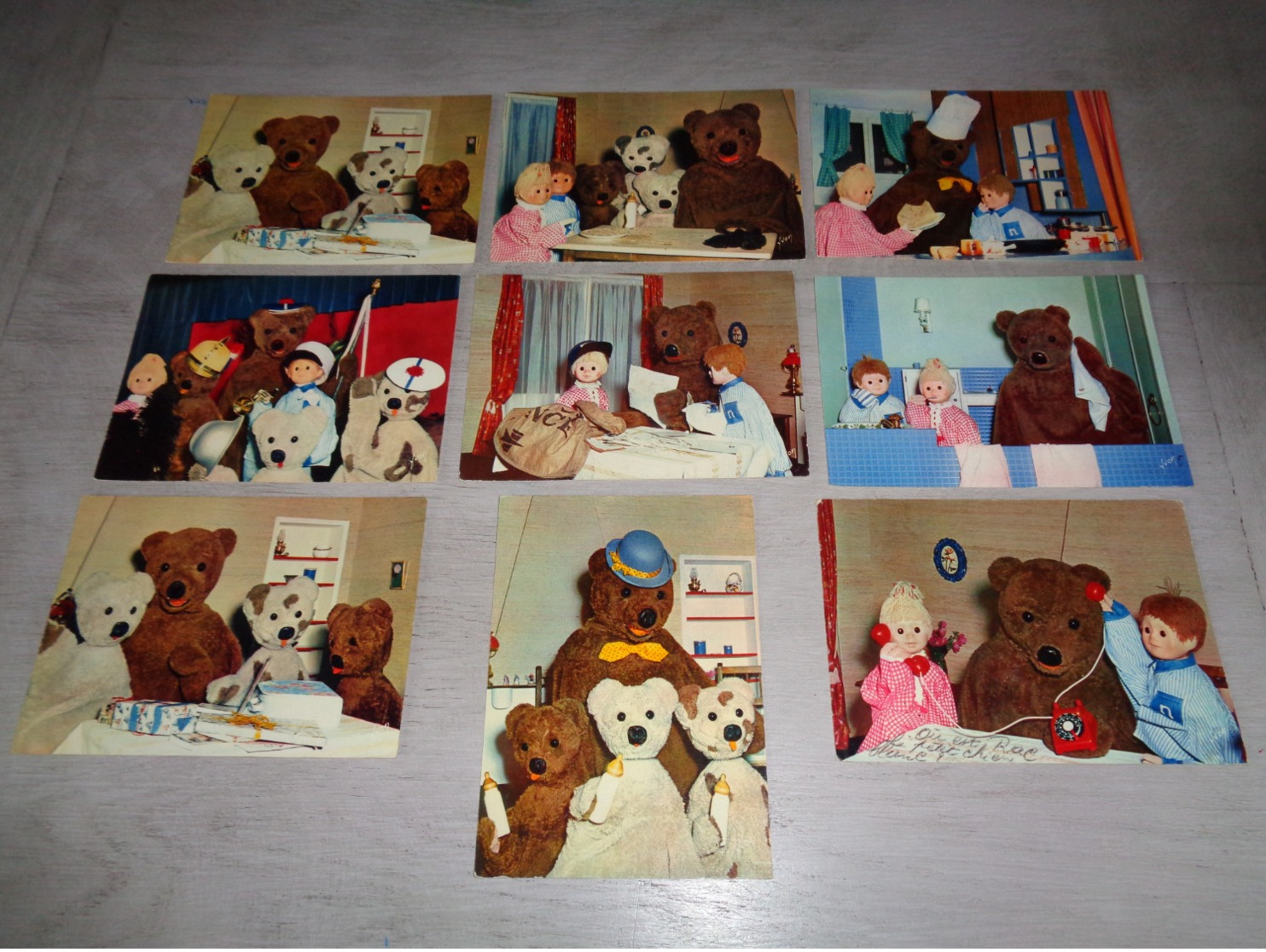 Beau Lot De 9 Cartes Postales De Fantaisie Teddy - Bear  " Bonne Nuit Les Petits " Nounours  Mooi Lot 9 Postk. Fantasie - 5 - 99 Cartes