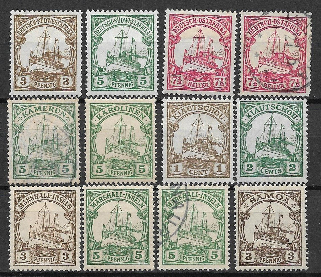 Lot Stamps - Germany Colonies - German South West Africa