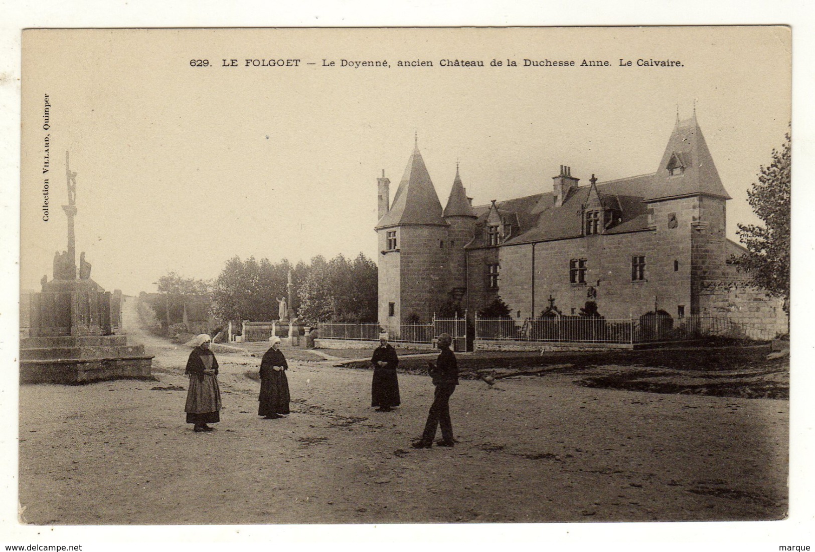 Cpa N° 629 LE FOLGOET Le Doyenné Ancien Château De La Duchesse Anne Le Calvaire - Le Folgoët