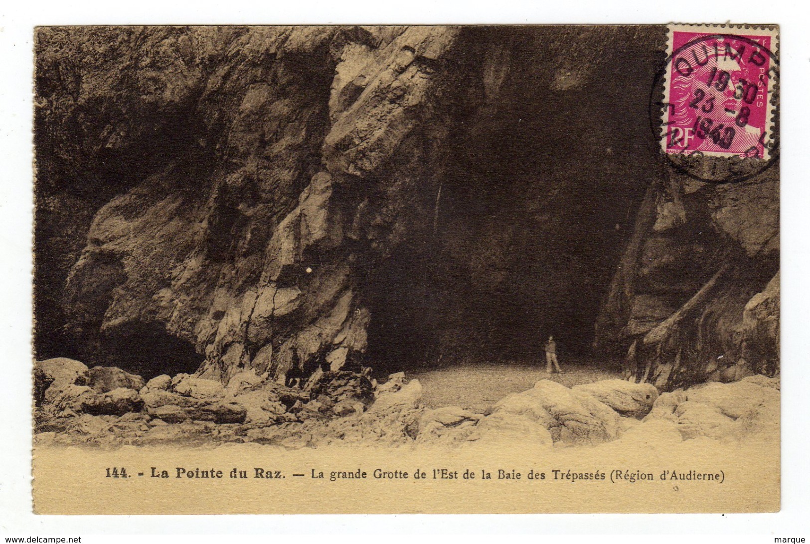 Cpa N° 144 LA POINTE DU RAZ La Grande Grotte De L' Est De La Baie Des Trépassés - La Pointe Du Raz