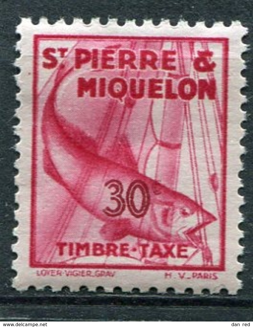 SAINT-PIERRE ET MIQUELON  N°  36 *  TAXE  (Y&T)   (Charnière) - Portomarken