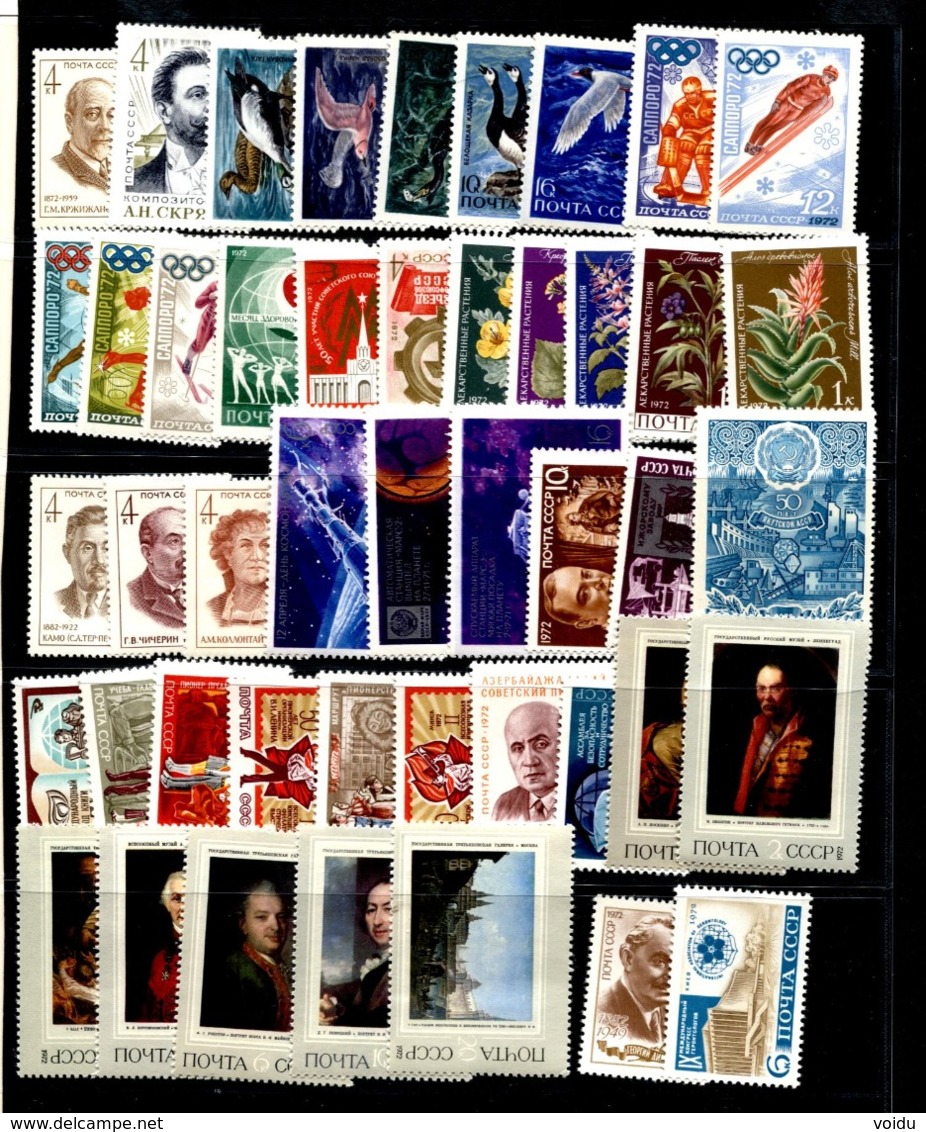 Russia 1972  MNH OG Full Year - Années Complètes