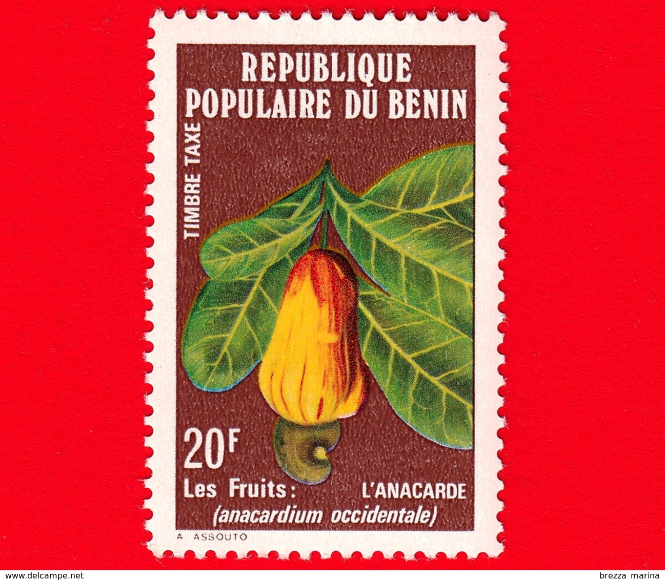 BENIN  - 1978 - Nuovo - Frutta - Fruits - Anacarde - 20 - Benin - Dahomey (1960-...)