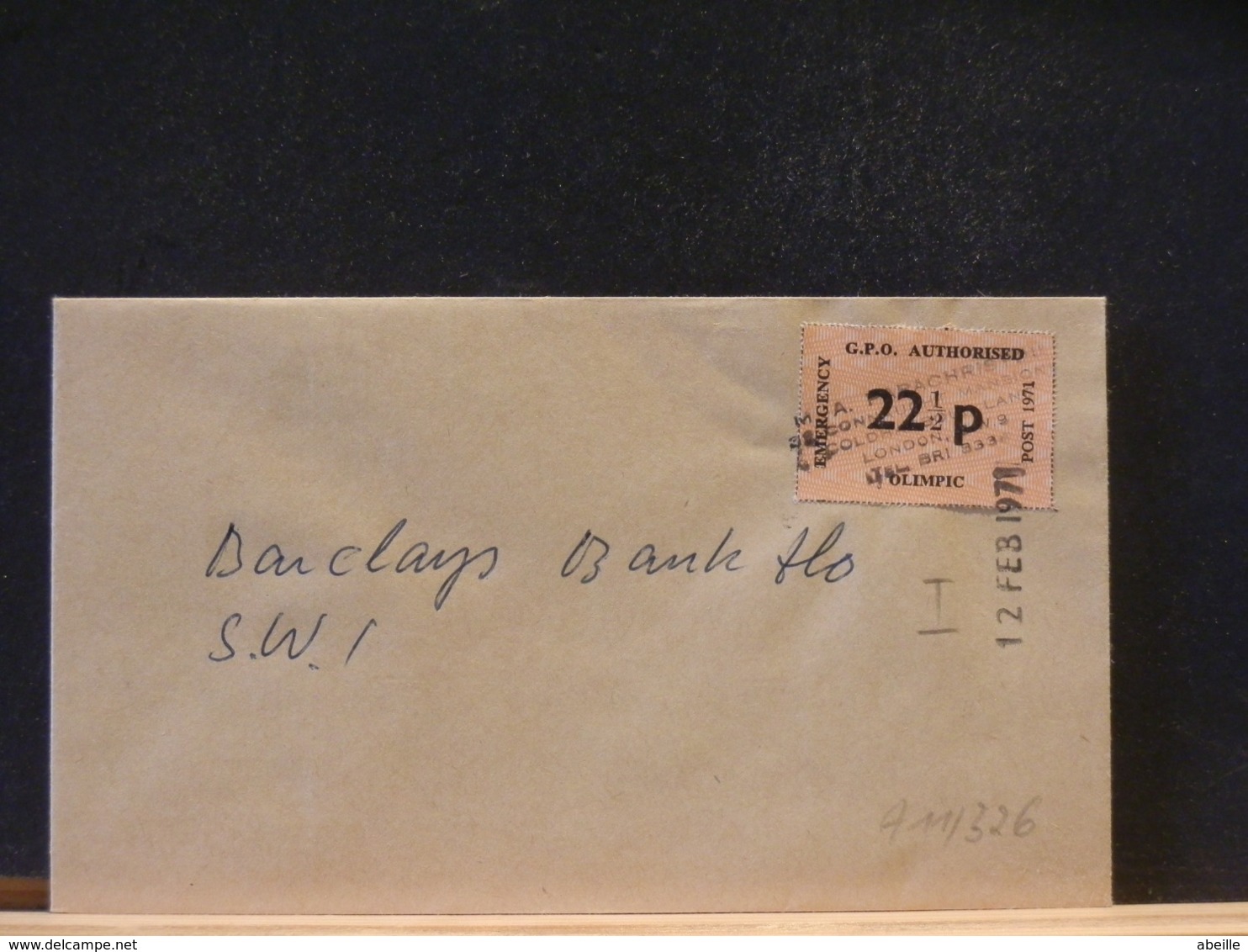 A11/326  LETTER 1971   STRIKE - Covers & Documents