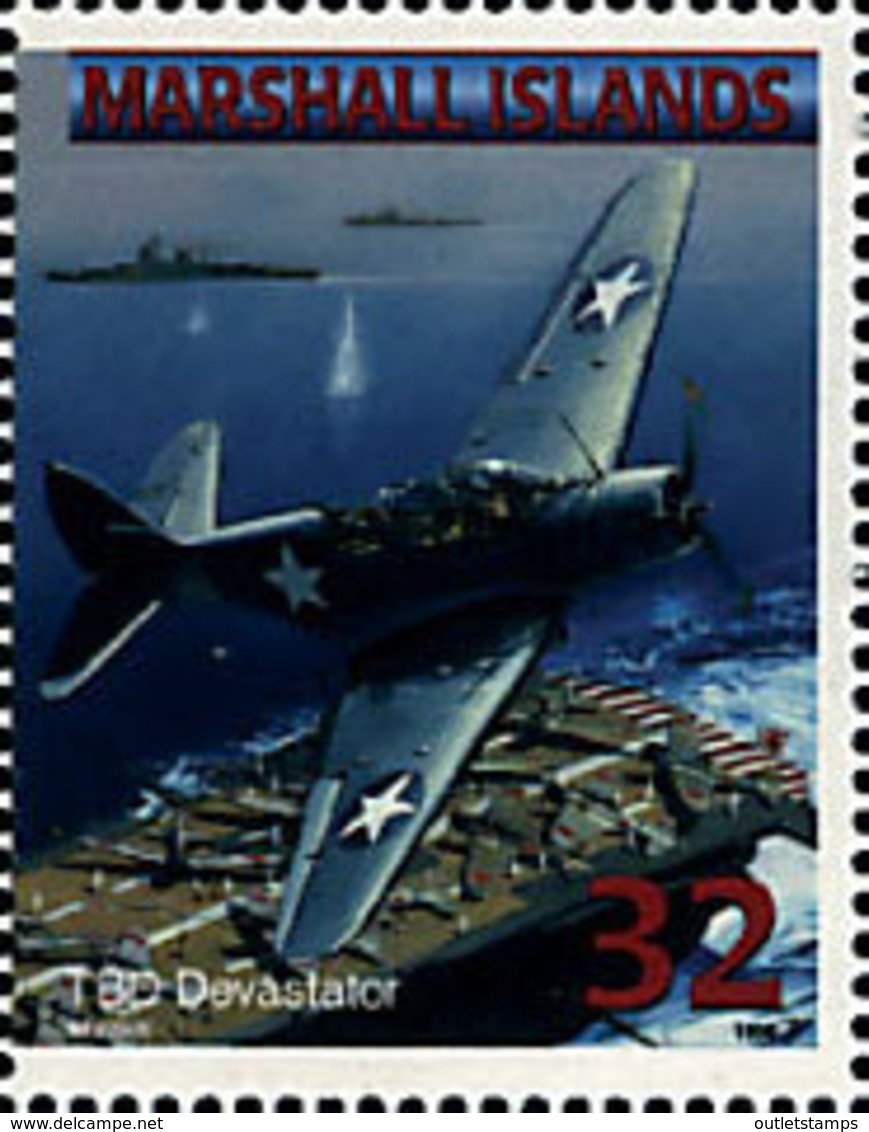 Ref. 575144 * NEW *  - MARSHALL Islands . 1998. AVIONES LEGENDARIAS DE LA MARINA DE LOS ESTADOS UNIDOS - Islas Marshall