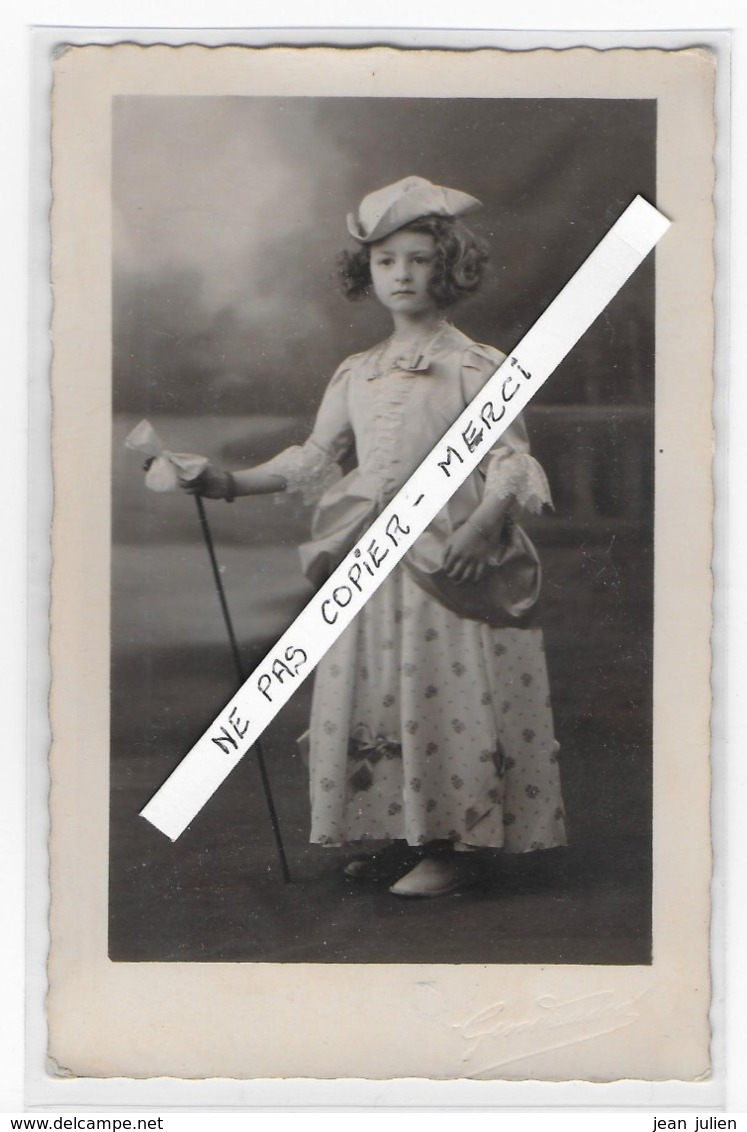 CARTE PHOTO - Déguisement - Princesse - Fillette - - Theatre, Fancy Dresses & Costumes