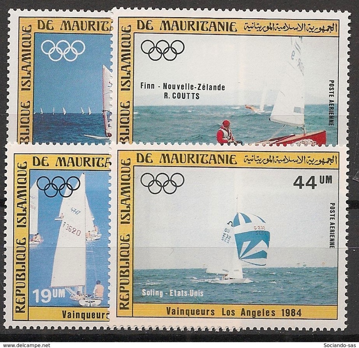 Mauritanie - 1984 - Poste Aérienne PA N°Yv. 224 à 227 - Olympics Los Angeles 84 - Neuf Luxe ** / MNH / Postfrisch - Verano 1984: Los Angeles