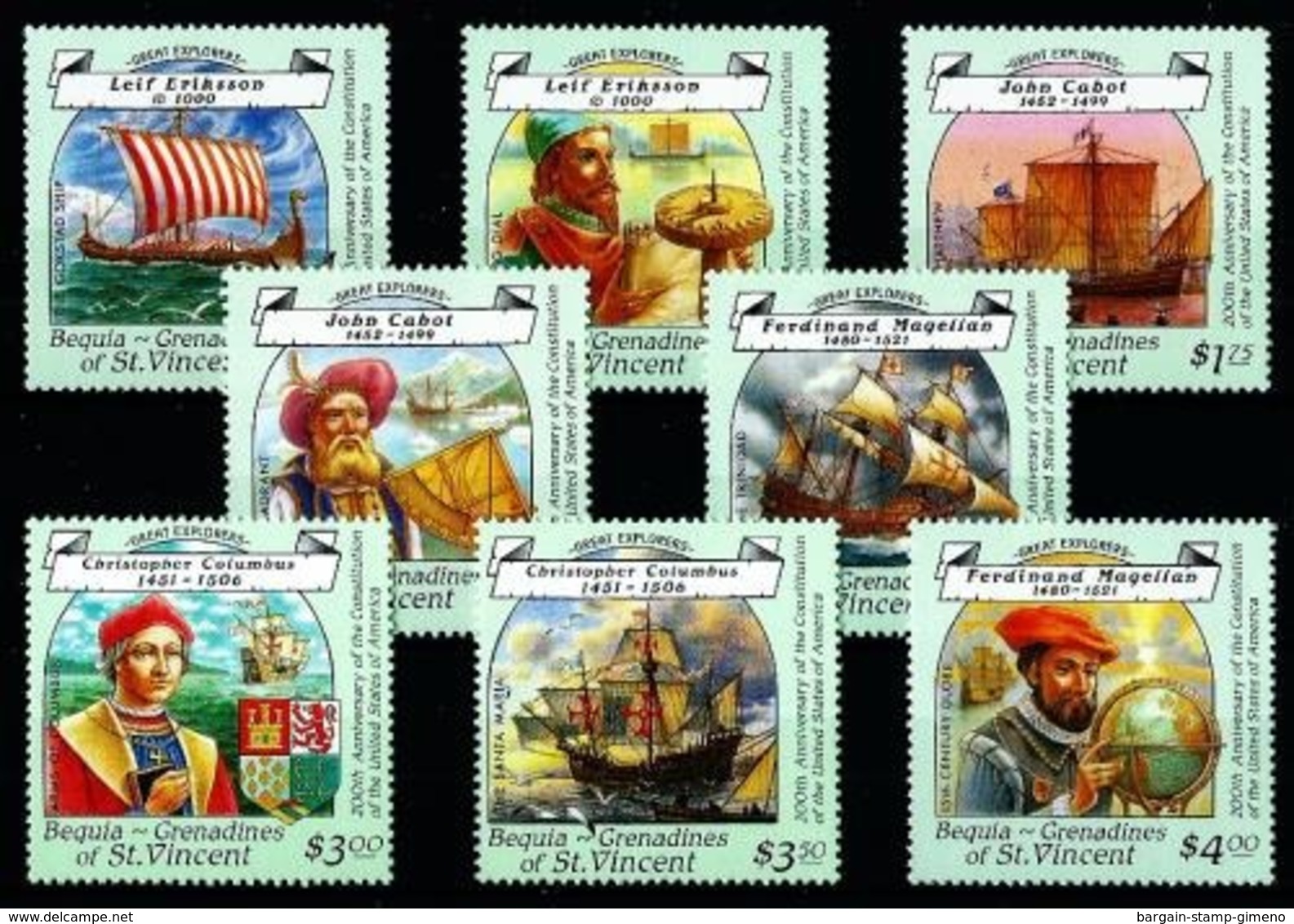 Bequia (serie Exploradores) Nuevo Cat.10€ - St.Vincent & Grenadines