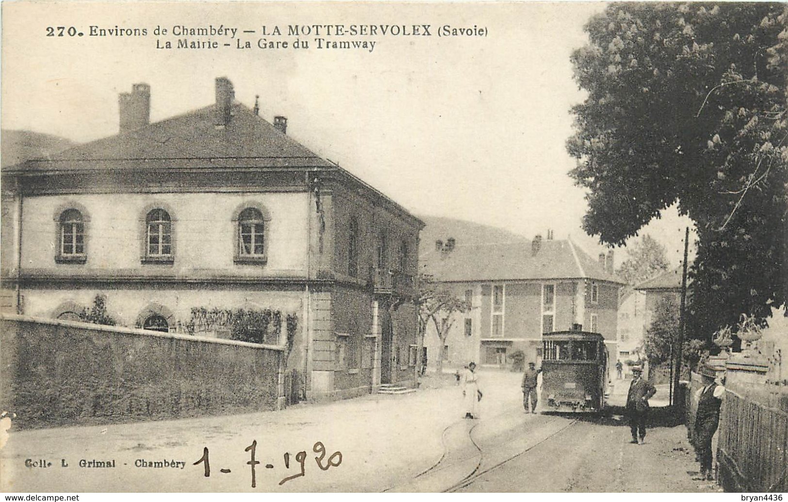 73 - LA MOTTE SERVOLEX - SAVOIE - LA MAIRIE - LA GARE DU TRAMWAY - ANIMEE - VOIR SCANS - La Motte Servolex