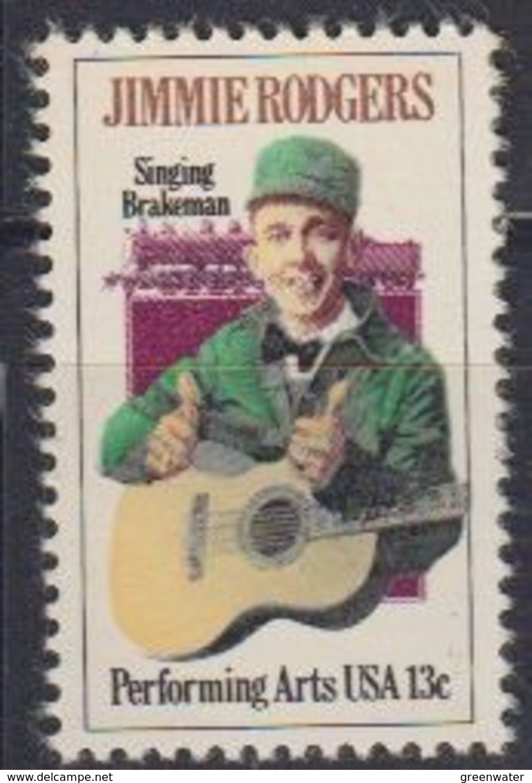 USA 1979 Jimmie Rodgers 1v ** Mnh (45019) - Ongebruikt