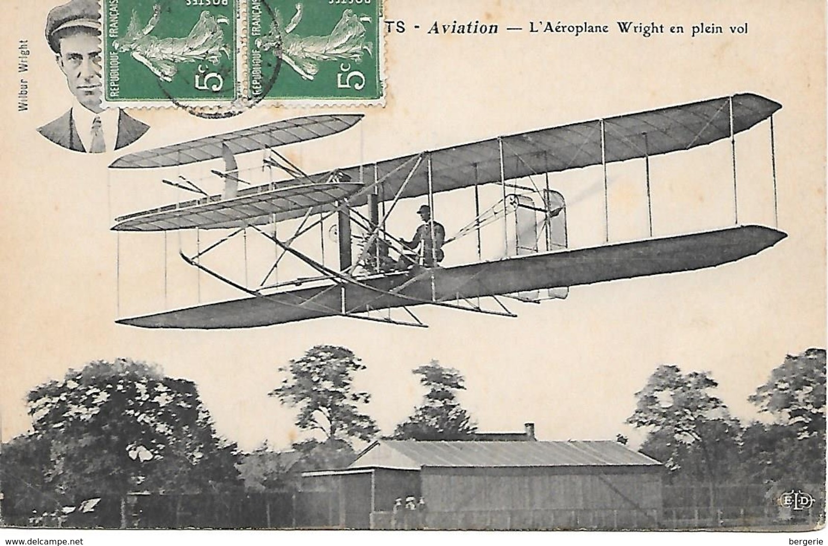 25/15      Aviation   Aéroplane Wright En Plein Vol - ....-1914: Precursores