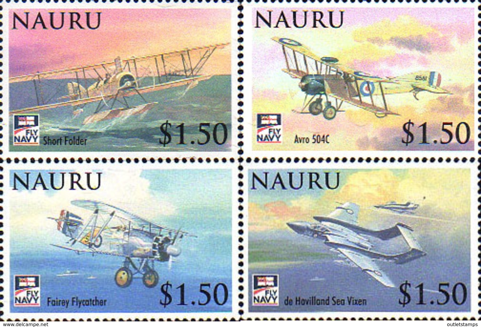 Ref. 235837 * NEW *  - NAURU . 2009. CENTENARY OF BRITISH AIR NAVY. CENTENARIO DE LA AERONAVL BRITANICA - Nauru