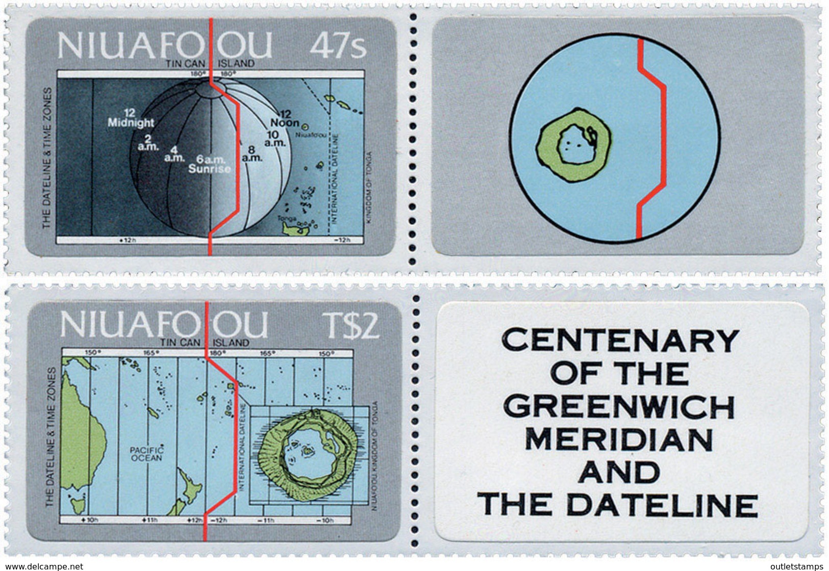 Ref. 147571 * NEW *  - NIUAFO'OU . 1984. CENTENARIO DEL MERIDIANO DE GREENWICH - Otros - Oceanía