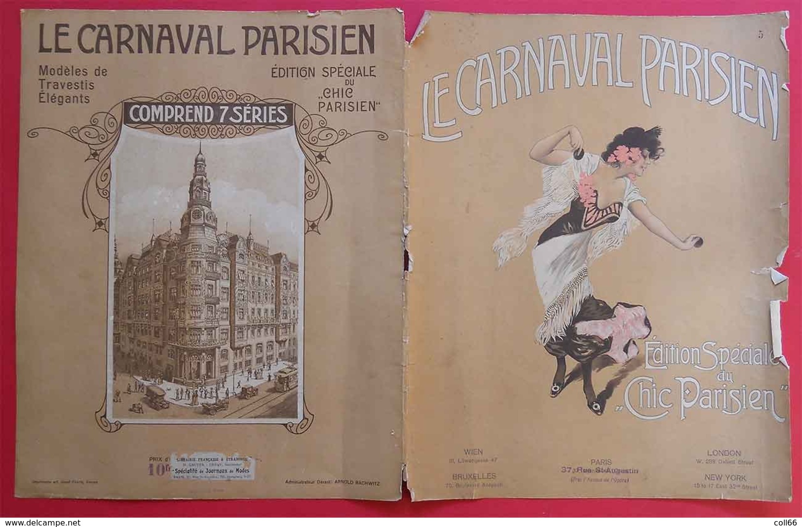 1910 Le Carnaval Parisien La Souris Blanche Mode Par Atelier Bachwitz Edition Spéciale Chic Parisien N°5 - Autres & Non Classés