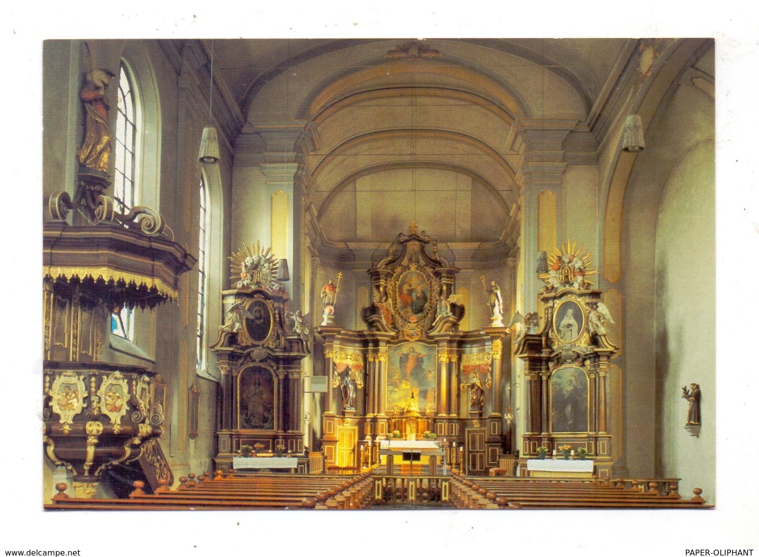 5238 HACHENBURG, Pfarrkirche, Innenansicht - Hachenburg
