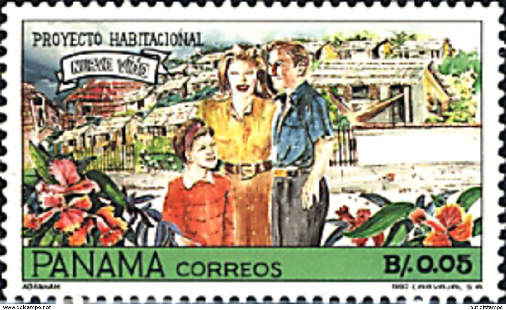 Ref. 95728 * NEW *  - PANAMA . 1992. NEW LIFE HOUSING PROJECT. PROYECTO DE CONSTRUCCION DE VIVIENDAS PARA UNA NUEVA VIDA - Panamá