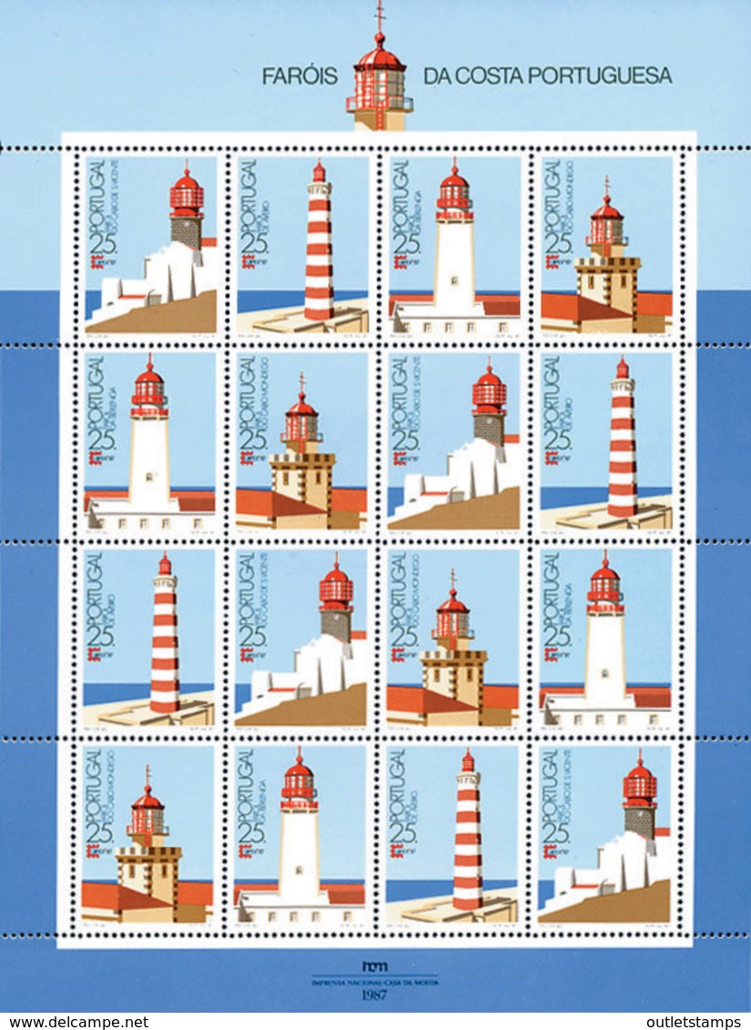 Ref. 137608 * NEW *  - PORTUGAL . 1987. FAROS DE LA COSTA PORTUGUESA - Nuevos