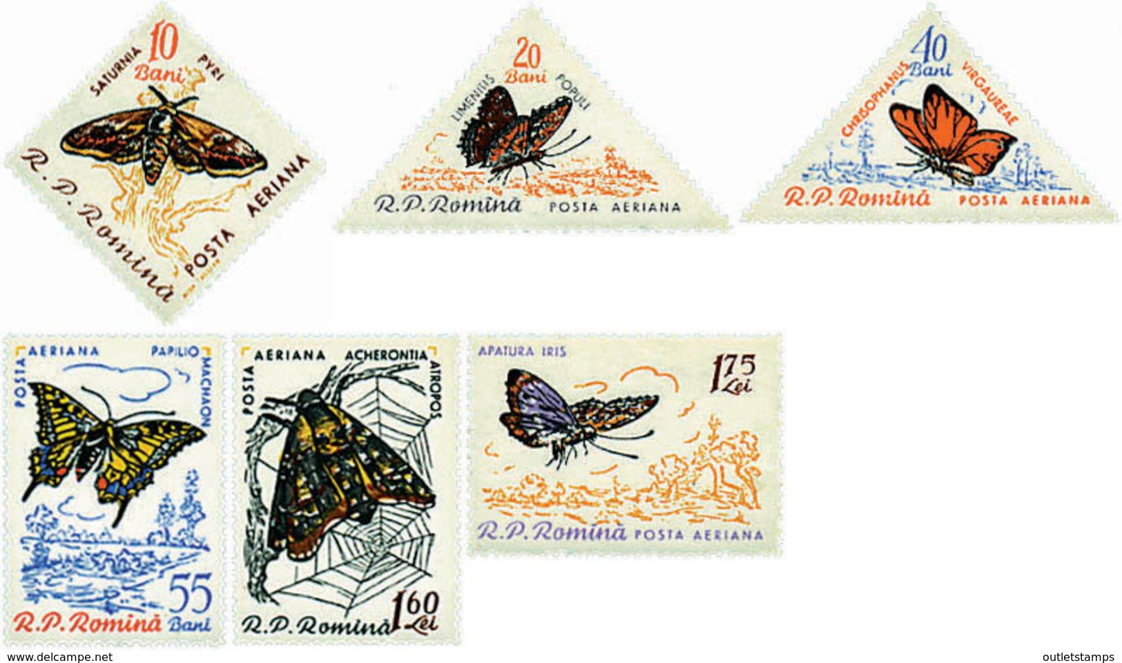 Ref. 76823 * NEW *  - ROMANIA . 1960. BUTTERFLIES. MARIPOSAS - Nuevos