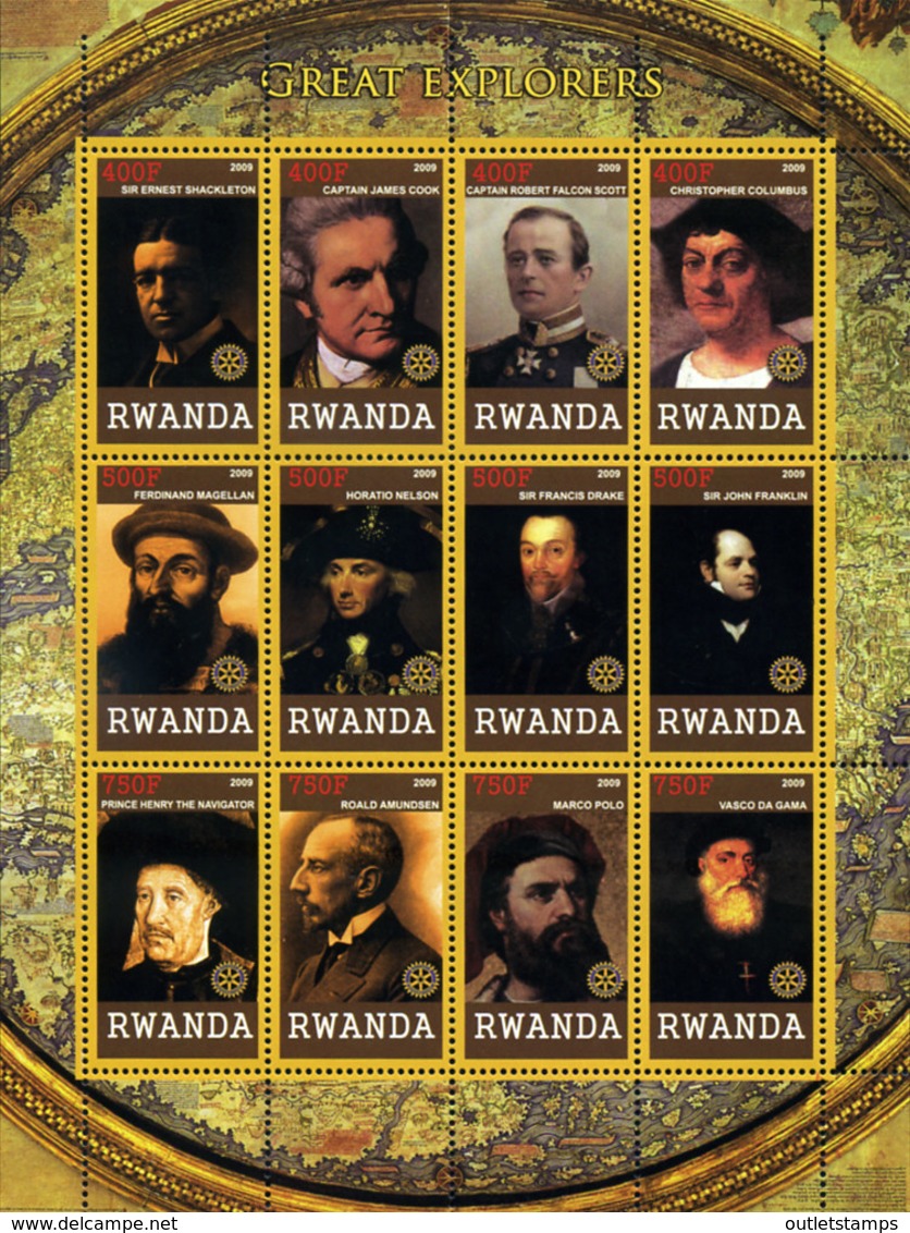 Ref. 369965 * NEW *  - RWANDA . 2009. GRANDES EXPLORADORES - Nuovi