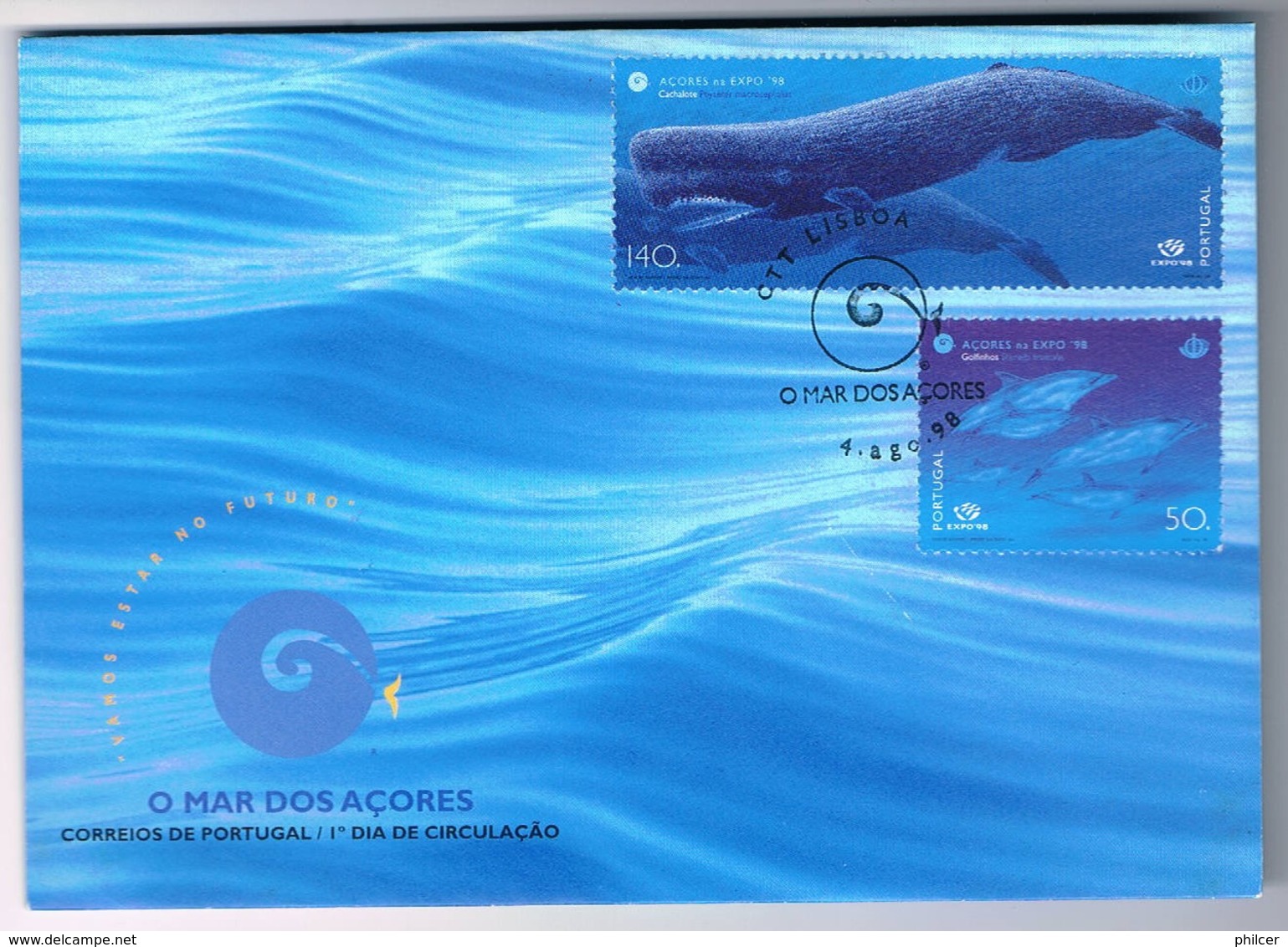 Portugal, 1998, FDC O Mar Dos Açores - FDC